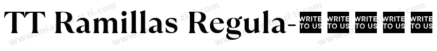 TT Ramillas Regula字体转换